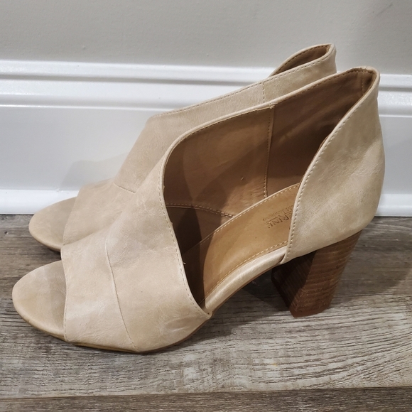 Catherine Malandrino Sand Vegan Alice D' Orsay Open Toe Sandal Women's SZ 10 - Picture 5 of 8